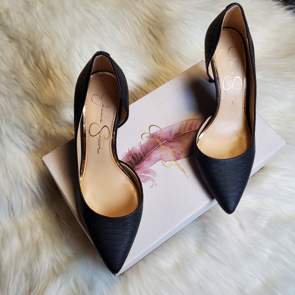 New Jessica Simpson Elegant Black Stiletto Heels